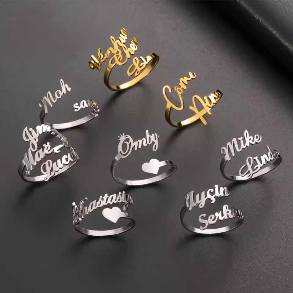 Stainless Steel Personalized Ring