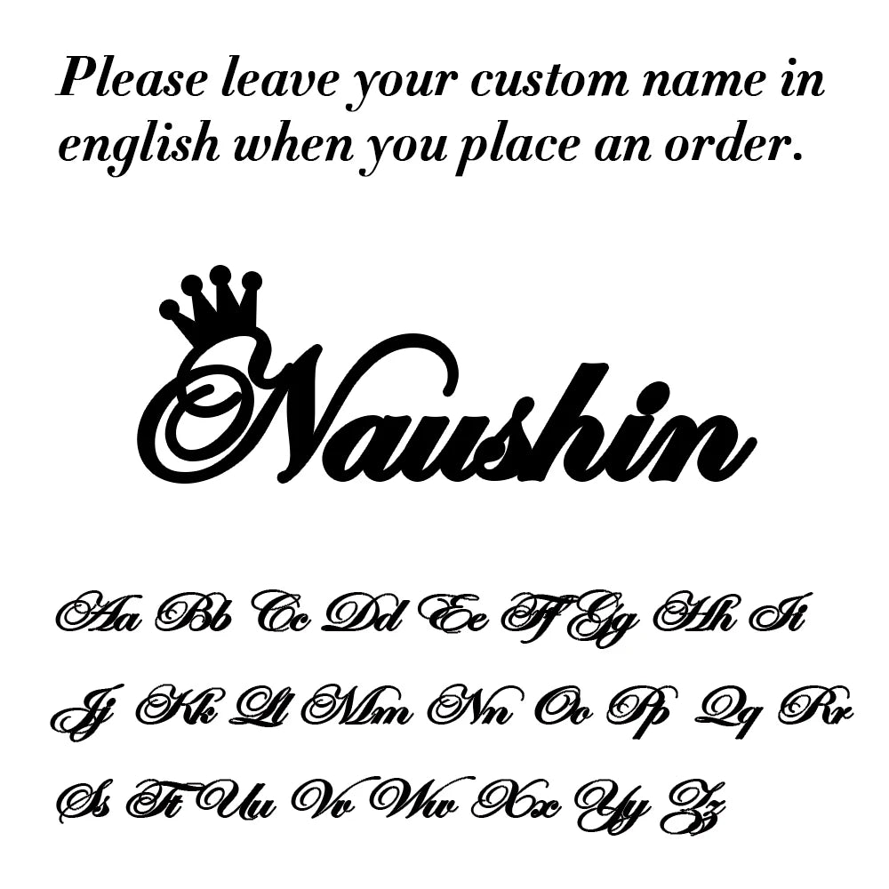 Pair of personalized stainless steel shoe buckles