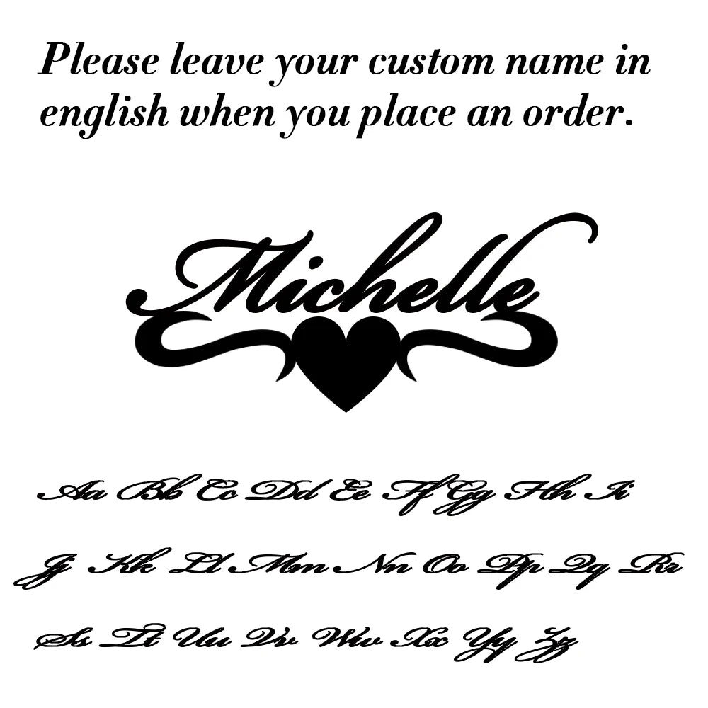 Pair of personalized stainless steel shoe buckles