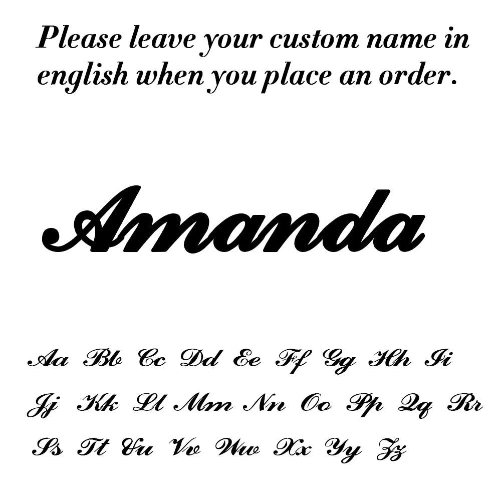 Pair of personalized stainless steel shoe buckles