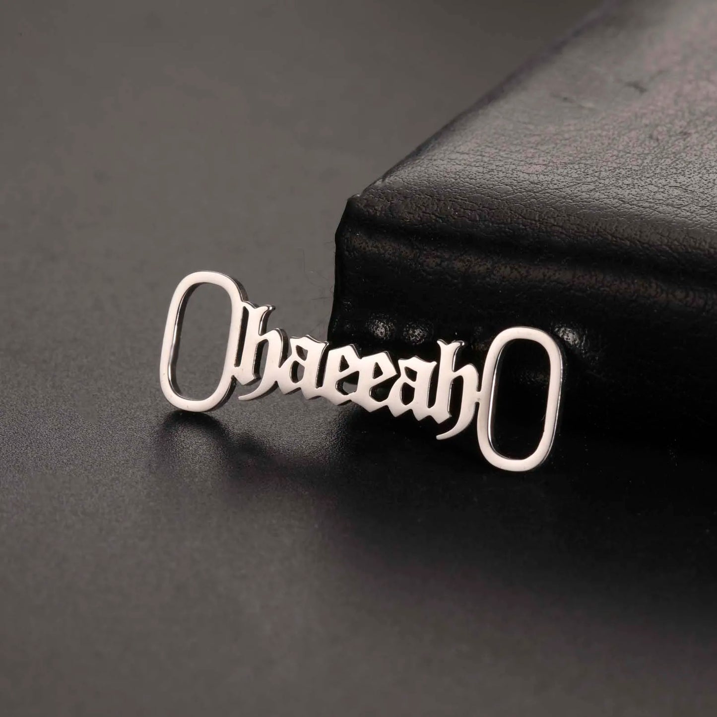 Pair of personalized stainless steel shoe buckles