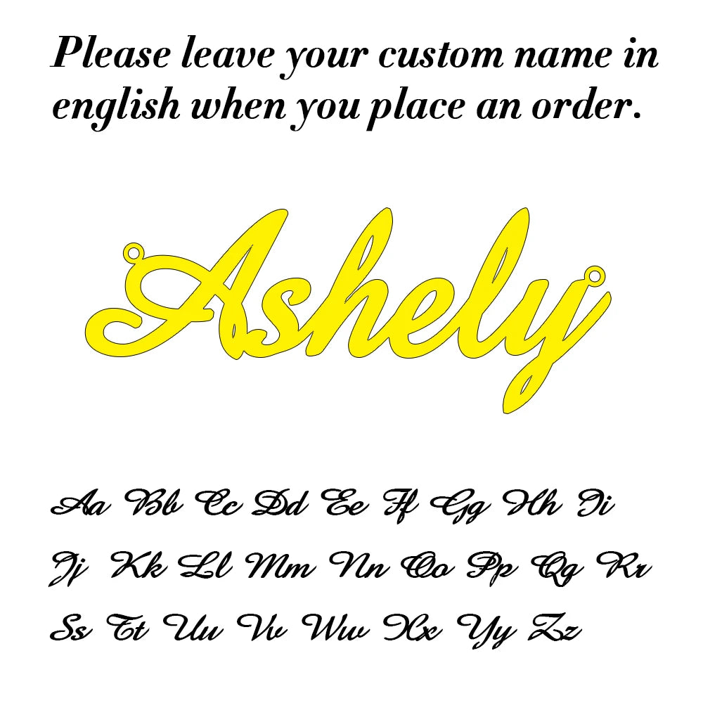 Stainless Steel Personalized Necklace