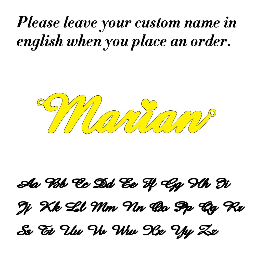 Stainless Steel Personalized Necklace