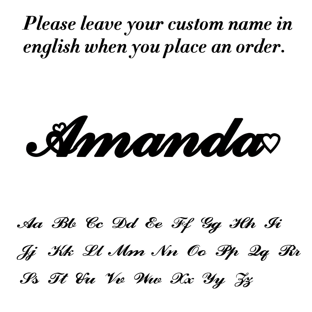 Pair of personalized stainless steel shoe buckles