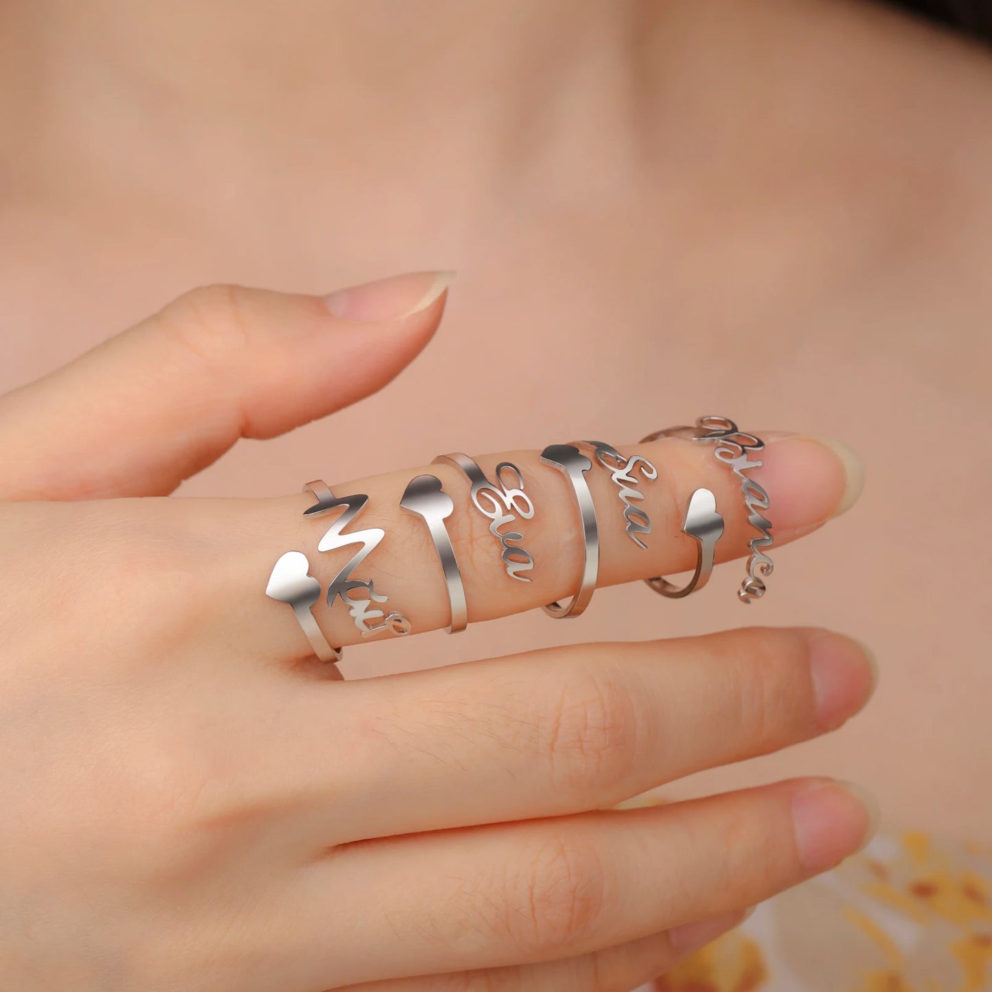 Stainless Steel Personalized Ring