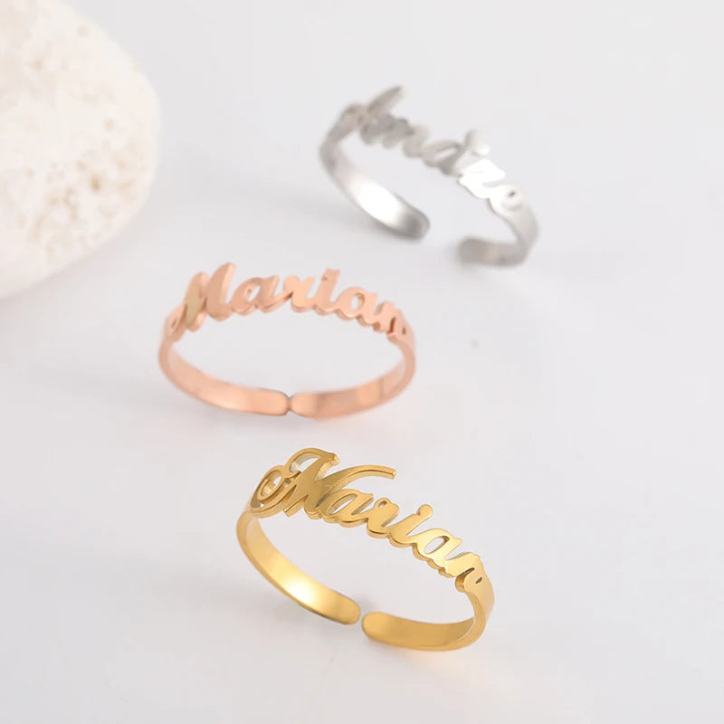 Stainless Steel Personalized Ring