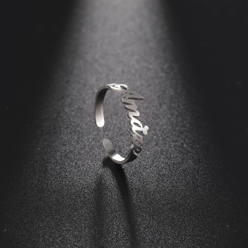 Stainless Steel Personalized Ring