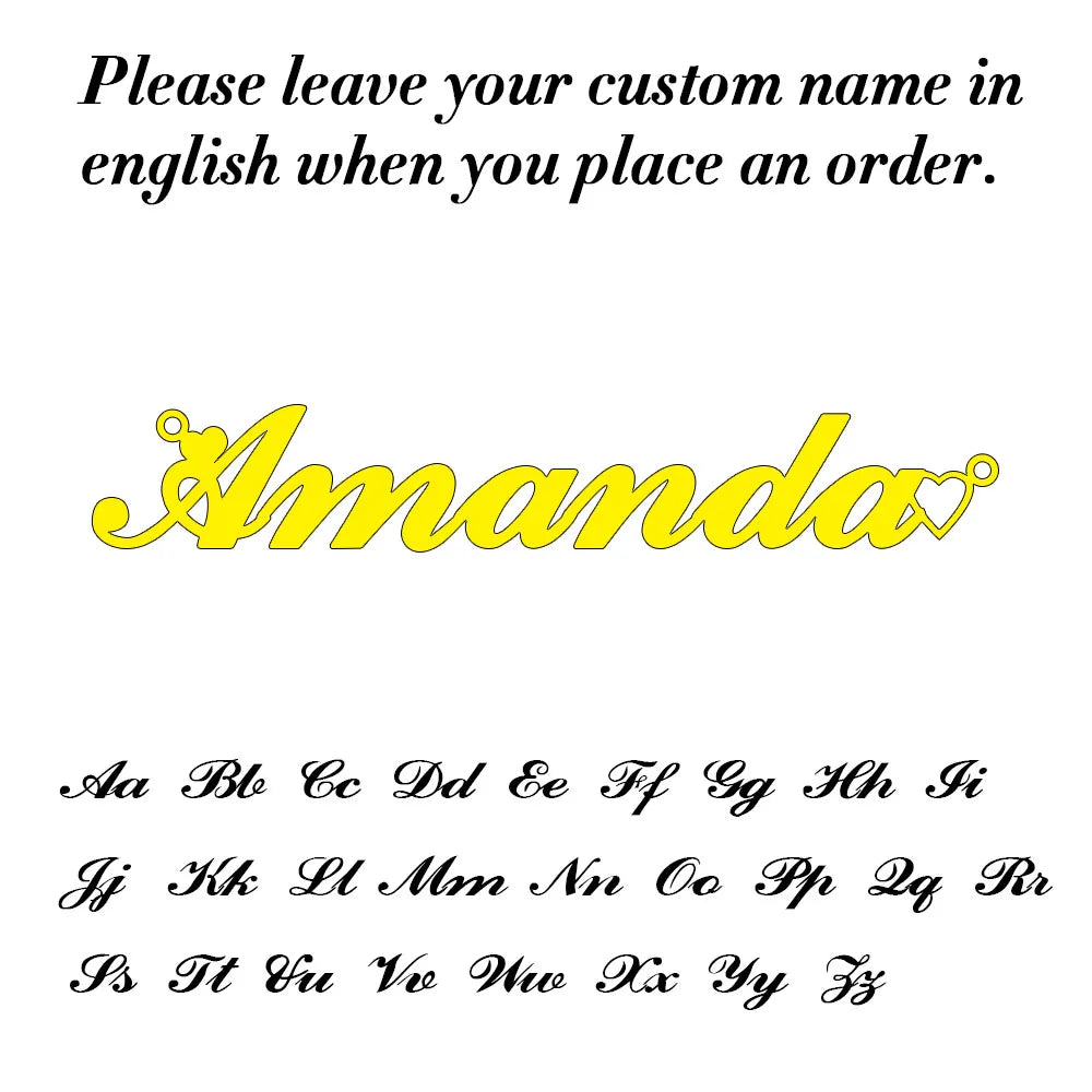 Stainless Steel Personalized Necklace