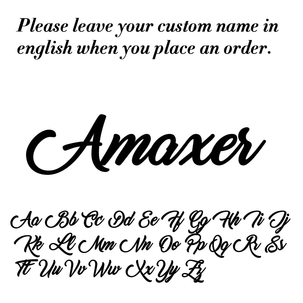 Pair of personalized stainless steel shoe buckles