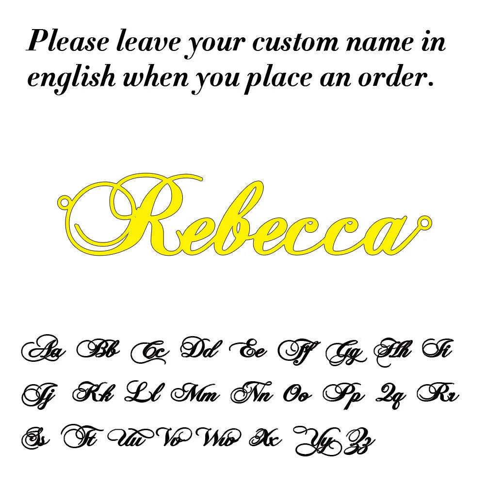 Stainless Steel Personalized Necklace