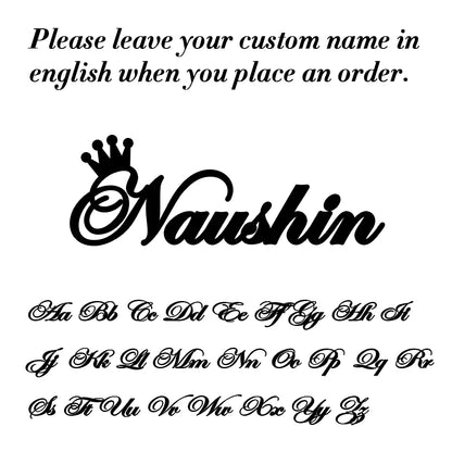 Pair of personalized stainless steel shoe buckles