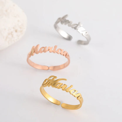 Stainless Steel Personalized Ring