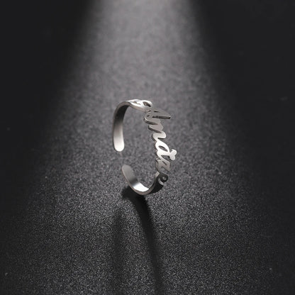 Stainless Steel Personalized Ring