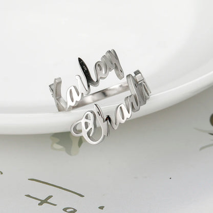 Stainless Steel Personalized Ring